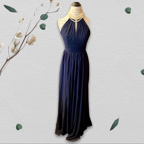 #LEVKOFF Navy Blue Bridesmaid/Prom Gown NWT - S - Picture 11 of 11